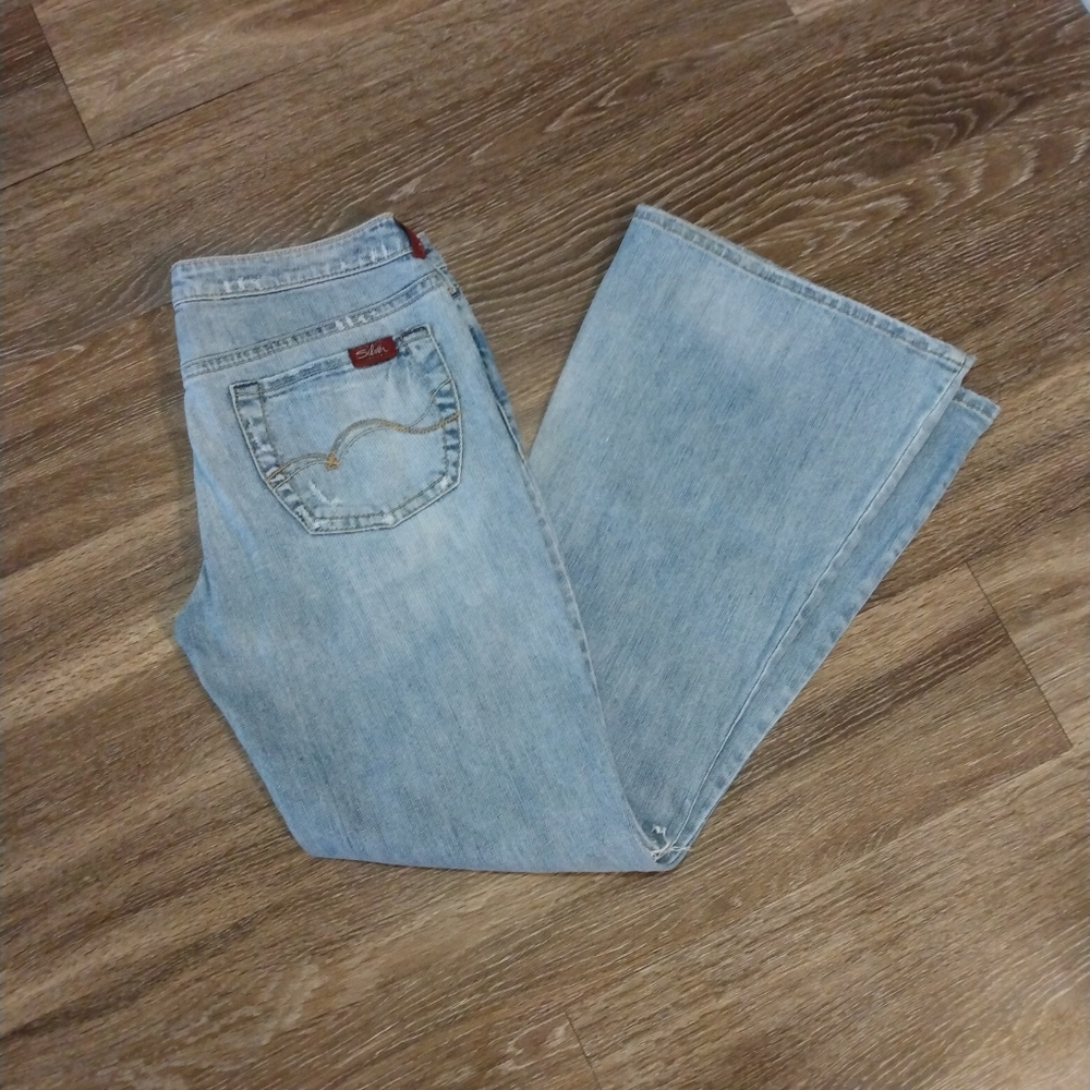 Silver 77 Ripped Flare Jeans